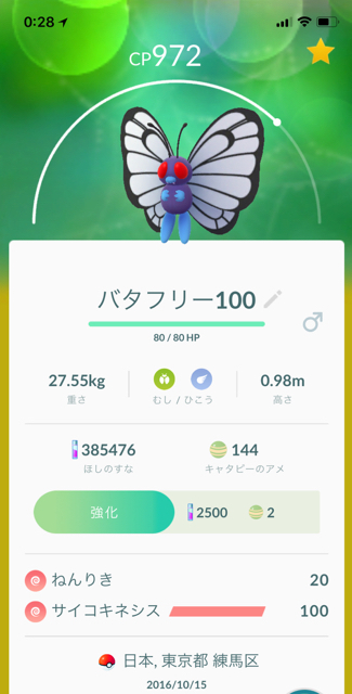 私の個体値100 と その確率 ポケモンgo日記 In 練馬